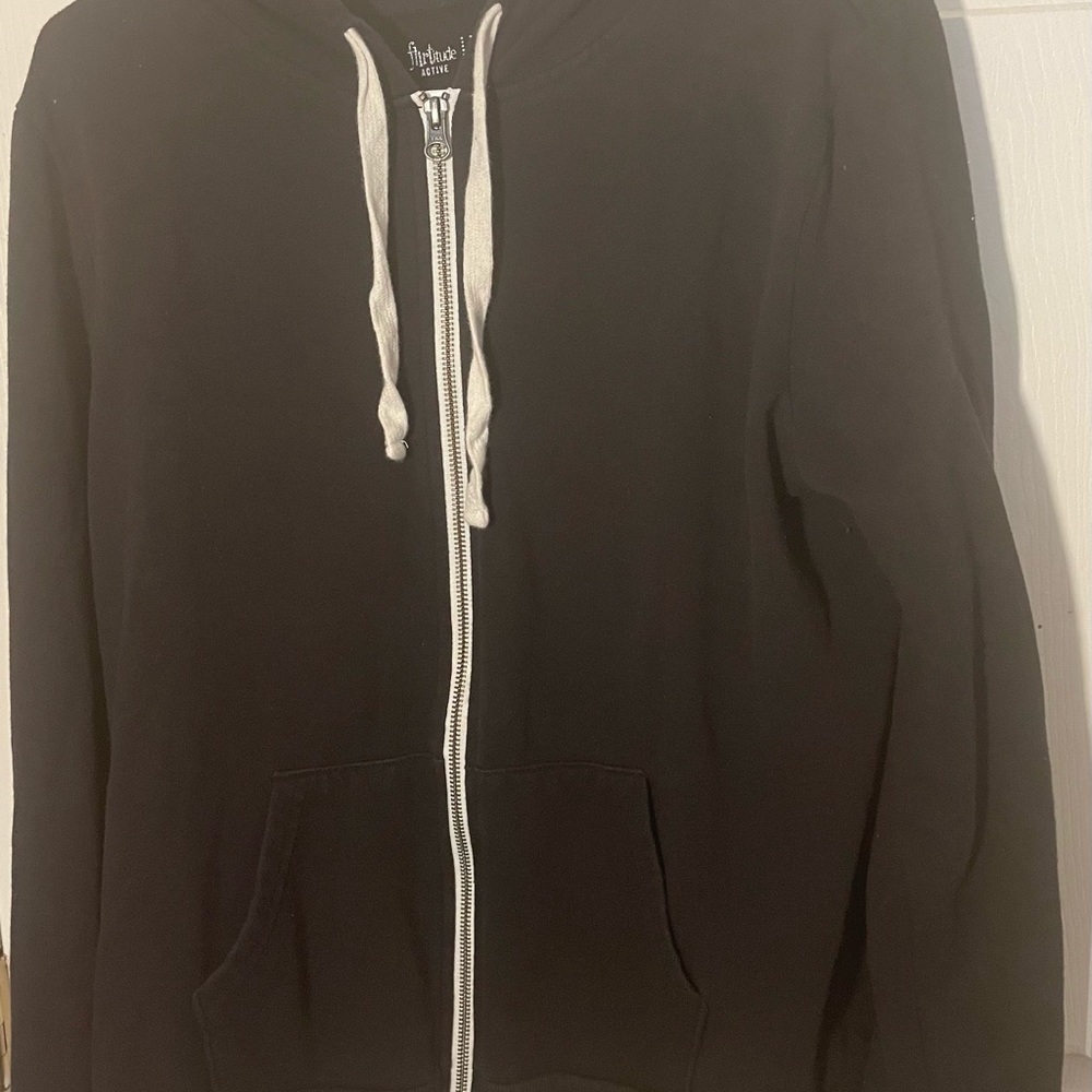 Black hoodie Zip jacket